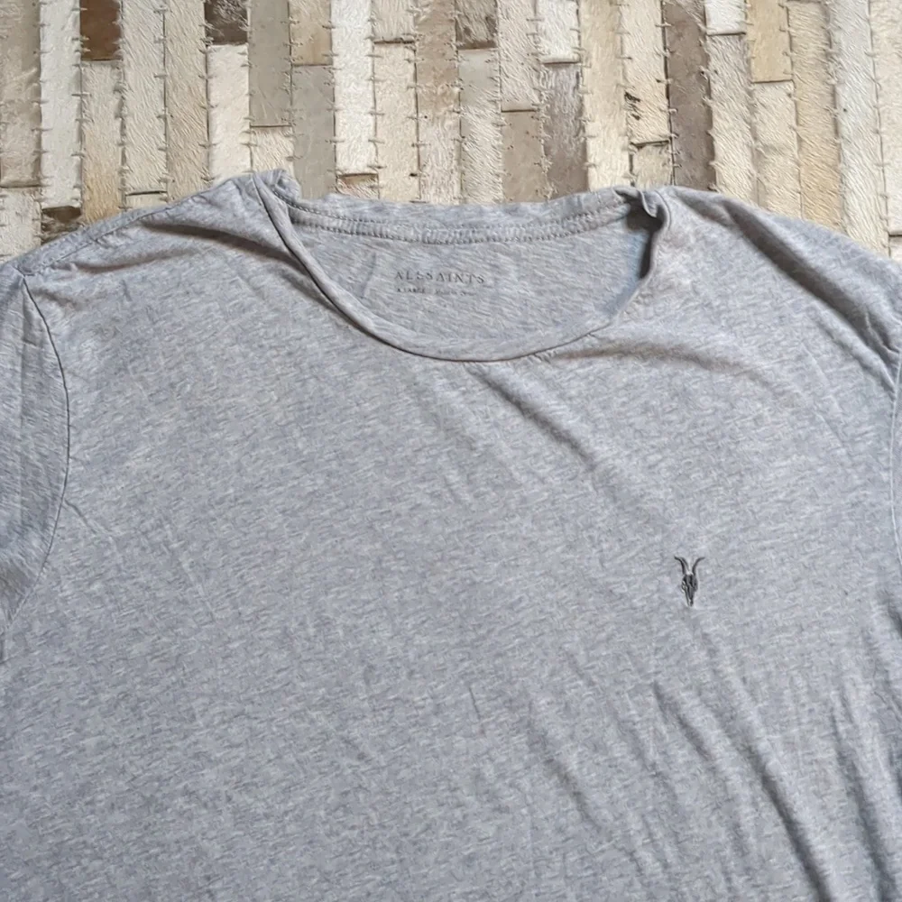 All Saints 100% Cotton Gray Short Sleeve T-shirt - Picture 3 of 6